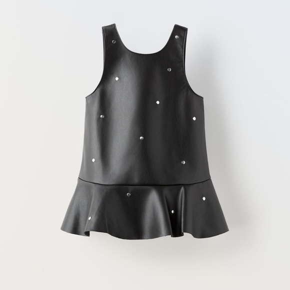 Zara Other - Zara Faux Leather Dress